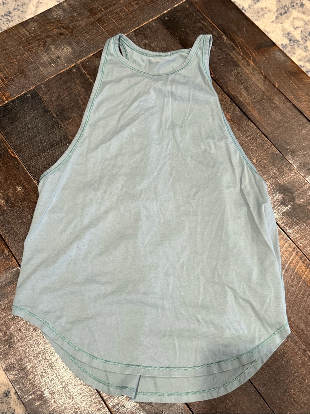 Teal Women's High Neck Tank Top size 6